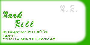 mark rill business card